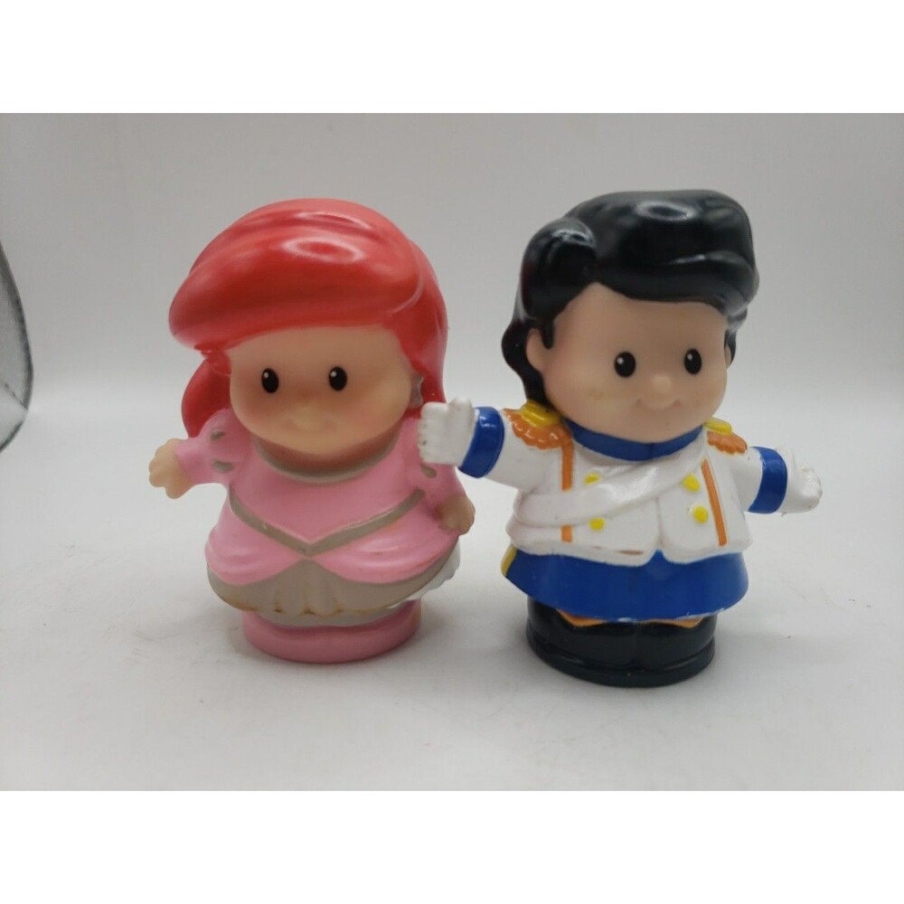 Fisher Price Little People ~ Disney's Little Mermaid Ariel & Prince Eric ~ 2012